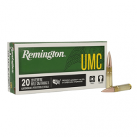 Remington Ammunition 26854 UMC Rifle Ammo 300 Blackout 150 gr Full Metal Jacket (FMJ) 20 Bx/ 10 Cs