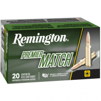 Remington Ammunition 27682 Premier Match 223 Rem 52 gr Boat Tail Hollow Point 20 Per Box