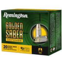 Remington Golden Saber Defense 45 ACP 185 gr Brass Jacket Hollow Point (BJHP) Handgun Ammo