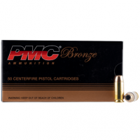 PMC 40B Bronze 40 S&W 165 gr Jacketed Hollow Point Handgun Ammo