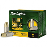 Remington Ammunition Golden Saber Defense 9mm Luger 124 gr Brass Jacket Hollow Point 20 Per Box