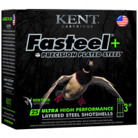 Kent Cartridge K123FSP36BBX2 Fasteel + 12 Gauge 3" 1 1/4 oz BB Shot 25 Per Box