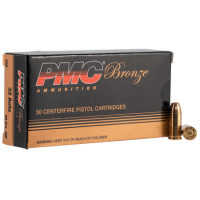 PMC 32B Bronze 32 ACP 60 gr Jacket Hollow Point 50 Per Box