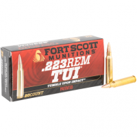 Fort Scott Munitions 223055SCV Tumble Upon Impact (TUI) 223 Rem 55 gr Solid Copper Spun 20 Per Box