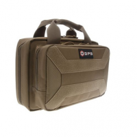 G*Outdoors PC15-FDE Pistol Case Flat Dark Earth 600D Polyester with Mag Storage, Lockable Zippers & Cushioned Compartment Holds 1 Handgun