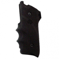 Hogue 82000 Rubber Grip with Finger Grooves Ruger MK II/MK III Black