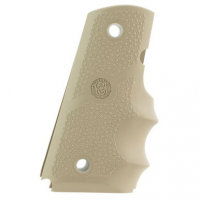 Hogue 43003 Rubber Grip with Finger Grooves 1911 Officer Desert Tan