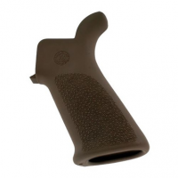 Hogue 15033 Rubber Grip Beavertail without Finger Groves AR-15 Textured Desert Tan