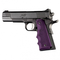 Hogue 45006 Rubber Grip with Finger Grooves 1911 Government Textured Purple