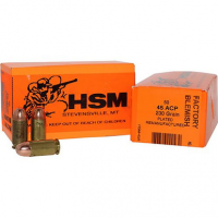 HSM 4512R Training 45 ACP 230 gr Plated Lead Round Nose 50 Bx/ 20 Cs