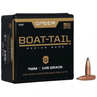 Speer 1628 Boat-Tail 7mm .284 145 gr Jacketed Soft Point Boat Tail 100 Per Box