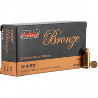 PMC 32A Bronze 32 ACP 71 gr Full Metal Jacket 50 Per Box