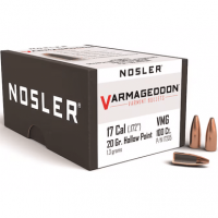 Nosler 17205 Varmageddon 17 Cal .172 20 gr Flat Base Hollow Point/ 100 Per Box