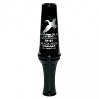 Haydels BH07 Black Hole Mallard Double Reed Duck Call Polycarbonate Black