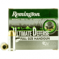 Remington Ultimate Defense Full Size Handgun 45 ACP +P 185gr Brass Jacket Hollow Point (BJHP) Handgun Ammo