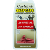 Carlson's Choke Tubes Snap Cap Pistol 38 Special/357 Mag Aluminum 6 Pack - 00057