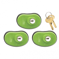 Lockdown 1118825 Trigger Lock Trigger Lock Open With Key Green 3 Per Pkg