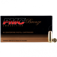 PMC 40E Bronze 40 S&W 180 gr Full Metal Jacket Flat Point 50 Per Box