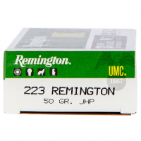 Remington UMC 223 Rem 50 gr Jacketed Hollow Point (JHP) Rifle Ammo