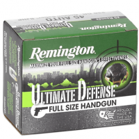 Remington Ultimate Defense Full Size Handgun 45 ACP 230 gr Brass Jacket Hollow Point (BJHP)