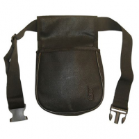 Bob Allen 23284 Classic Divided Shell Pouch Leather Capacity 50rd Belt Mount 26-50" Belt