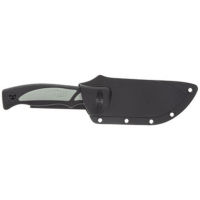 Old Timer Trail Boss 3.70" Fixed Gut Hook Plain Stainless Steel Blade, TPE Handle with Sheath - 1137138