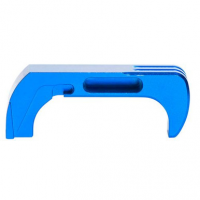 Cross Armory CRG5MCBL Magazine Catch Extended 7075-T6 Aluminum Blue Anodized for Most Glock Gen4-5