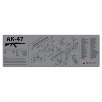 TekMat TEKR36AK47GY Original Cleaning Mat AK-47 Parts Diagram 12" x 36" Gray