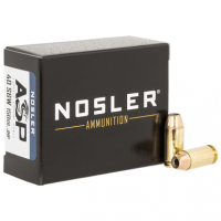 Nosler Assured Stopping Power Handgun 40 S&W 150 gr Jacket Hollow Point 20 Per Box