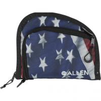 Allen 7719 Victory Auto Fit Handgun Case USA Flag Endura w/Black Trim, 1-Pocket, Knit Lining, Foam Padding & Lockable Zippers 9" x 7" Interior Dimensions