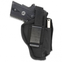 Uncle Mike's 21106 GunMate Hip Holster Size 06 Black Tri-Laminate Belt Clip/Belt Loop Fits Med Frame Pistol Fits 4" Barrel Belt 2" Wide Ambidextrous