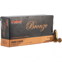 PMC 9G Bronze 9mm Luger 124 gr Full Metal Jacket 50 Per Box