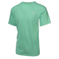 Glock AA75137 Crossover T-Shirt Turquoise Small Short Sleeve