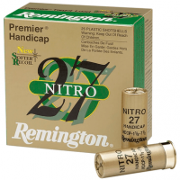 Remington Ammunition 20227 Premier Nitro 27 Handicap 12 Gauge 2.75" 1 oz 1290 fps 7.5 Shot 25 Bx