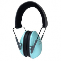 Radians LS0820CS Lowset Passive Muff 21 dB Over the Head Aqua Blue Ear Cups with Black Headband for Women 1 Pair