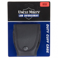 Uncle Mikes 88781 Handcuff Case with Flap Nylon Black