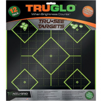 Truglo TG-14A12 Tru-See Self-Adhesive Paper 5-Diamond Black/Green 12 Per Pkg