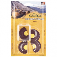 Wayne Carlton's Calls 70314 Essential Elk Diaphragm Call Single/Double/Triple/2.5 Reed Attracts Elk Yellow 4 Per Pkg