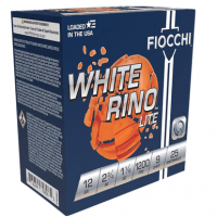 Fiocchi 12WRNL9 Exacta Target White Rino Lite 12 Gauge 2.75" 1 1/8 oz 9 Shot 25 Per Box