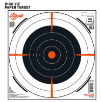 EZ-Aim 15334100 Shooting Target Bullseye Paper Hanging 12" x 12" Black/White 100 Per Pack