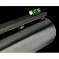 Truglo TG947EGM Long Bead Shotgun w/Vent & 3mm Base Rib Fiber Optic Green Black