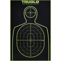 Truglo TG-13A6 Tru-See Self-Adhesive Paper Silhouette Black/Green 6 Per Pkg