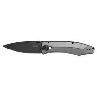 Kershaw 3440 Innuendo 3.30" Folding Drop Point Plain TiCN 8Cr13MoV SS Blade Bead Blasted Steel Handle