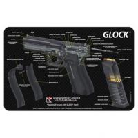 TekMat TEKR17GLOCKCA Original Cleaning Mat featuring Glock 3D Cutaway 11" x 17"