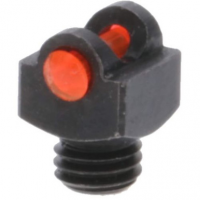 TruGlo TG-TG954ER StarBrite Deluxe Red Fiber Optic Front Sight with 3mm Threads Black for Shotgun