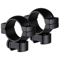 TruGlo TG-TG8960B2 Scope Ring Set Lightweight 3/8" (11mm) Rail .22 Airgun/Rimfire Medium 1" Matte Black Aluminum