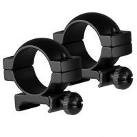 TruGlo TG-TG8960B1 Scope Ring Set Lightweight Picatinny/Weaver Medium 1" Matte Black Aluminum