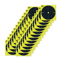 EZ-Aim 15213 Non-Adhesive Splash Bullseye Non-Adhesive Paper Target 8" x 8" 25 Per Pack