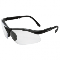 Radians RV0110CS Revelation Glasses 99.9% Anti-Fog Clear Lens with Black Frame & Soft Rubber Nose Piece for Adults