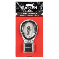 Allen 15414 Cable Gun Lock Open With Key Black Stainless Steel Firearm Fit- Handgun/Rifle/Shotgun